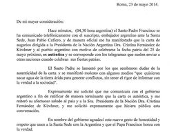 ¿Qué le dijo el Papa al embajador Cafiero tras el incidente diplomático?