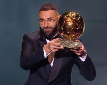 Karim Benzema se quedó con el Balón de Oro 2022