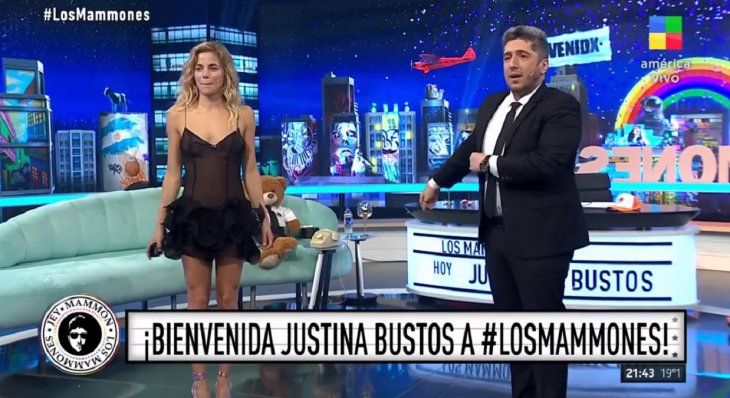 Justina Bustos, casi desnuda en lo de Jey Mammón: explotaron los memes