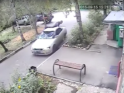 se robo dos bolsas de papas, lo vieron y le rompieron todo el auto se robo dos bolsas de papas, lo vieron y le rompieron todo el auto