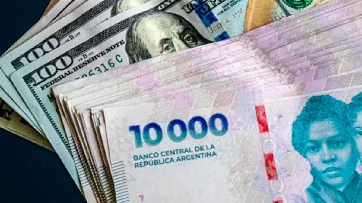 Cotización del dólar oficial y el dólar blue.