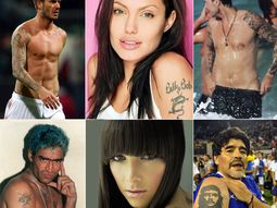 la fiebre de los tatuajes calienta a los famosos