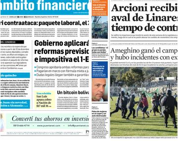 Tapas de diarios del lunes 4 de diciembre de 2017