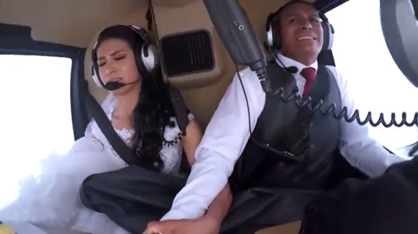VIDEO: Novia murió cuando iba en helicóptero a su casamiento