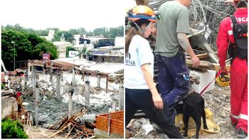 Al menos tres obreros quedaron atrapados Al menos tres obreros quedaron atrapados