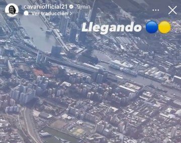 La ilusión de Cavani por jugar en Boca: así mostró su llegada
