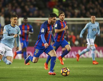 Messi, imparable ante el Celta por la Liga española