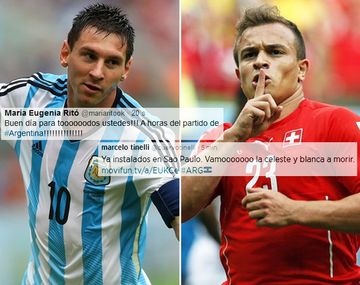 Así viven los famosos el partido con Suiza