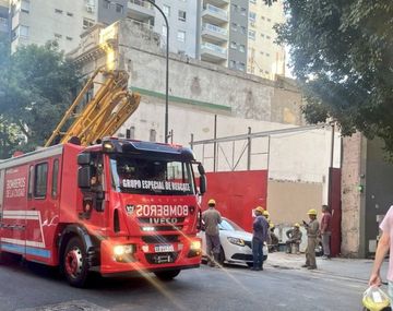 Otro derrumbe en una obra en construcción en Caballito