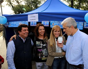 Domínguez y Espinoza caminaron San Justo en el cierre de campaña