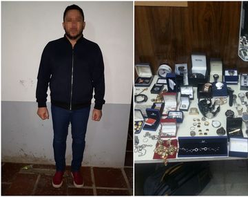 El malviviente se llevaba objetos de mucho valor