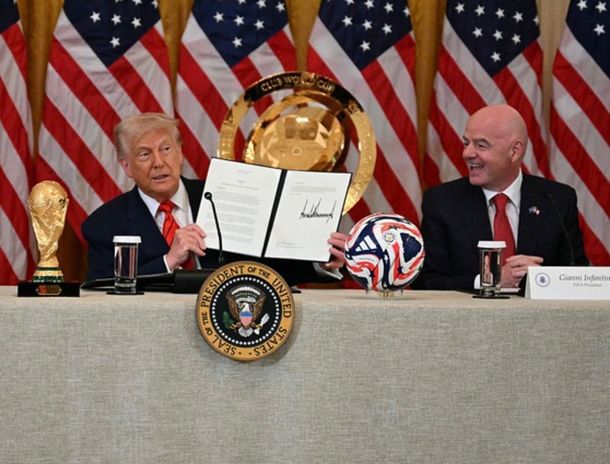 Gianni Infantino se reunió con Donald Trump en Washington