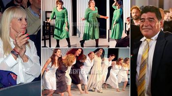 claudia villafane fue a ver a dalma maradona en su debut, diego mando flores claudia villafane fue a ver a dalma maradona en su debut, diego mando flores