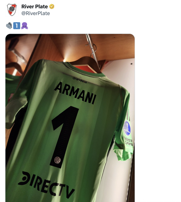 Vuelve Franco Armani a River. Vuelve Franco Armani a River. 