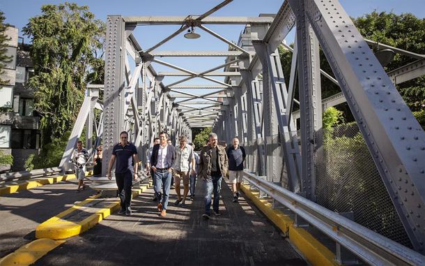 Jorge Macri reinauguró el puente en marzo de este año.