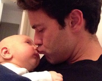 Mariano Martínez celebró los dos meses de su bebé