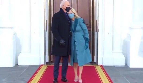 VIDEO: Así fue el ingreso de Joe Biden a la Casa Blanca
