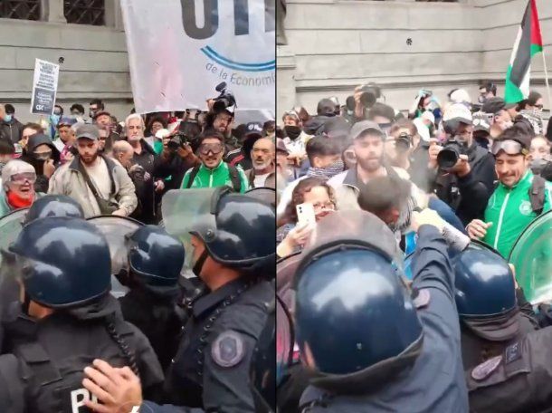 Los jubilados vuelven a marchar en Congreso: otra jornada de represión policial
