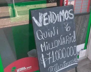 La insólita forma en la que una apostadora se enteró de que ganó $51 millones con el Quini 6