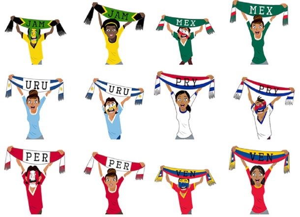 Facebook también vive la Copa América: mirá cómo descargar sus stickers