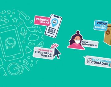 Los stickers oficiales de las elecciones para usar en WhatsApp