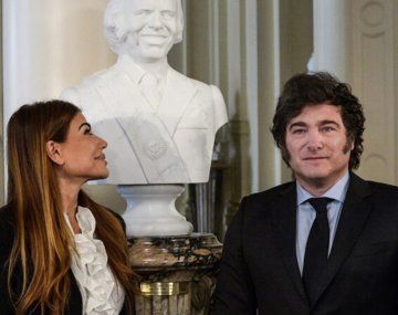 Zulemita Menem y Javier Milei.