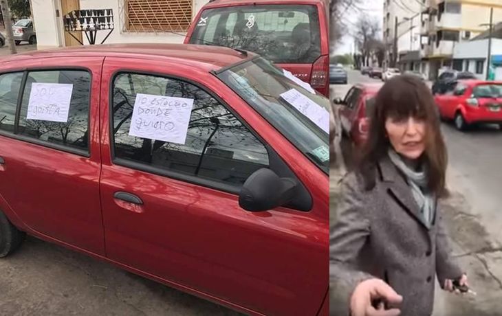 VIDEO: Tapó la salida de un garage y le dieron una lección que se hizo viral