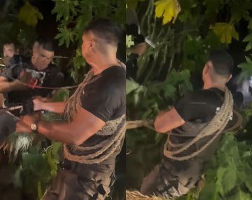 Drama en Tucumán: así rescataron a una familia atrapada por la corriente en plena tormenta