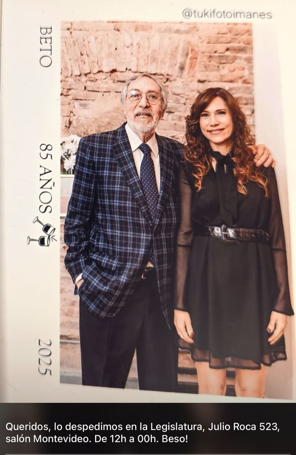 La despedida de Micaela a Luis Brandoni La despedida de Micaela a Luis Brandoni