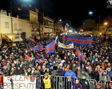 Los hinchas de San Lorenzo