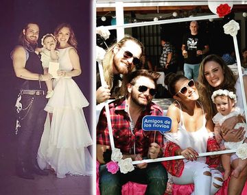 Flor Otero y Germán Tripel se casaron y bautizaron a su hija