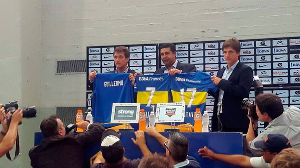 Presentaron a Guillermo en Boca: agradeció a El Vasco por los 2 títulos