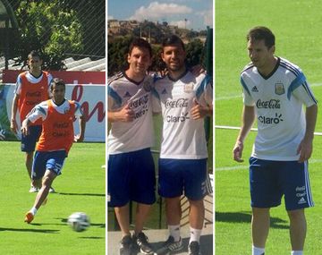 Las fotos del primer entrenamiento de la Selección en Brasil