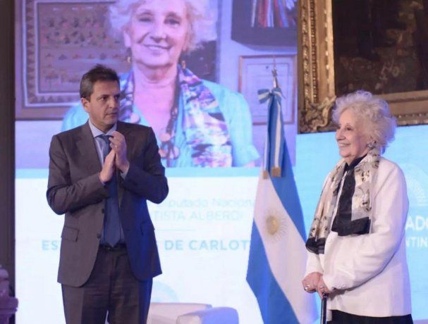 La Cámara de Diputados reconoció a Estela de Carlotto con la mención de honor Juan Bautista Alberdi