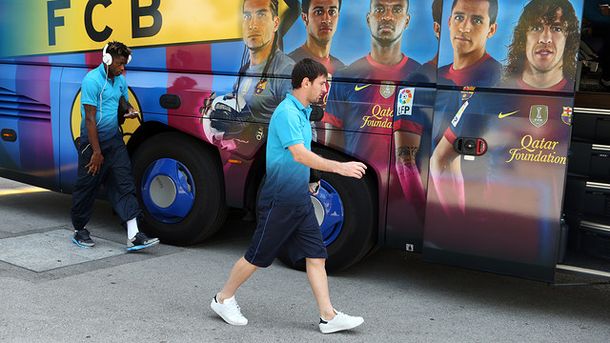 Messi, tras ser padre, estuvo presente en el triunfo del Barça