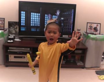 El nene de 5 años que imita a Bruce Lee