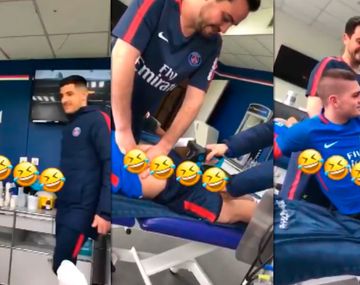 VIDEO: La pesada broma de los jugadores del PSG con un vibrador