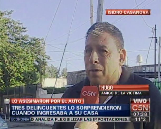 El dolor de un amigo del ex policía asesinado en Isidro Casanova