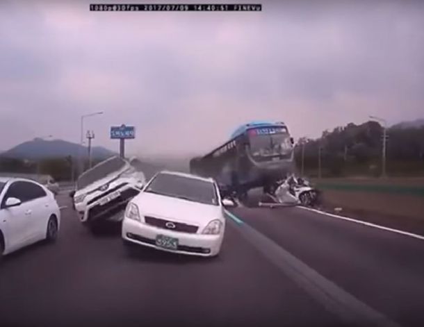 Un choque de película en Corea del Sur