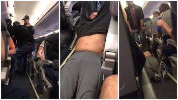 Un pasajero fue sacado de un avión por sobreventa de pasajes Un pasajero fue sacado de un avión por sobreventa de pasajes