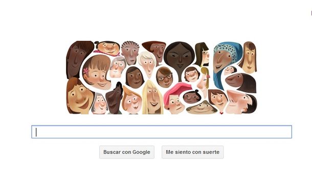 El homenaje de Google en el Dia Internacional de la Mujer