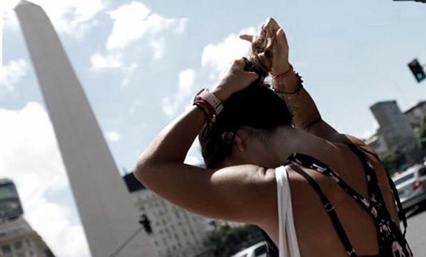 Calor en la Ciudad de Buenos Aires.