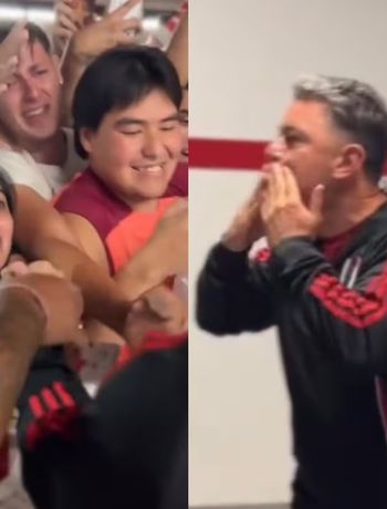 Gallardo y una despedida íntima con los hinchas en el Monumental