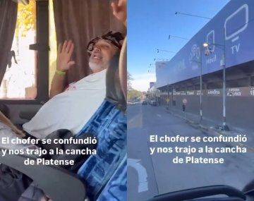 Hinchas de Huracán volvían tristes y el micro los dejó en la cancha de Platense