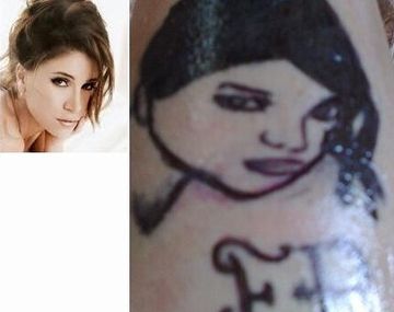 Una fan extrema de Florencia Peña se tatuó su cara