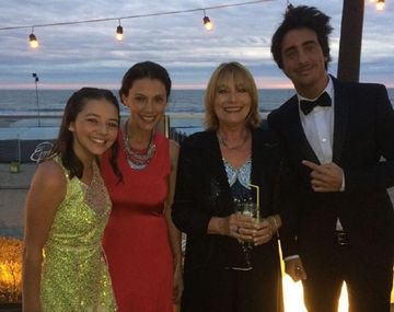 Soledad, Mirta y Santiago en el casamiento de Nico y Gime