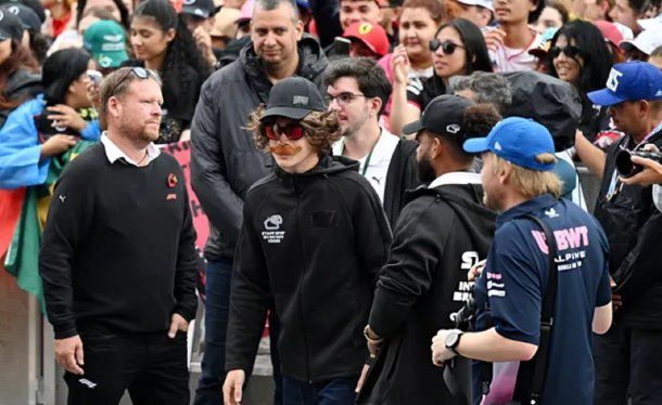 Así llegó Franco Colapinto a la Fan Zone del Gran Premio de Brasil