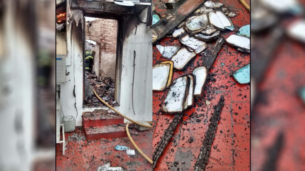 Incendiaron un tribunal de San Martín y dejaron una amenaza a Vidal