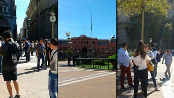 video: solo curiosos y policias en la plaza de mayo por la llegada de obama video: solo curiosos y policias en la plaza de mayo por la llegada de obama