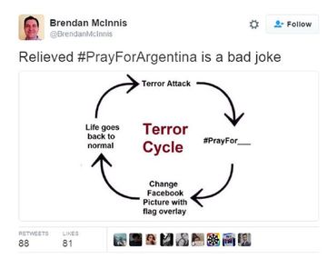 {altText(,#PrayForArgentina un chiste de mal gusto viralizado)}